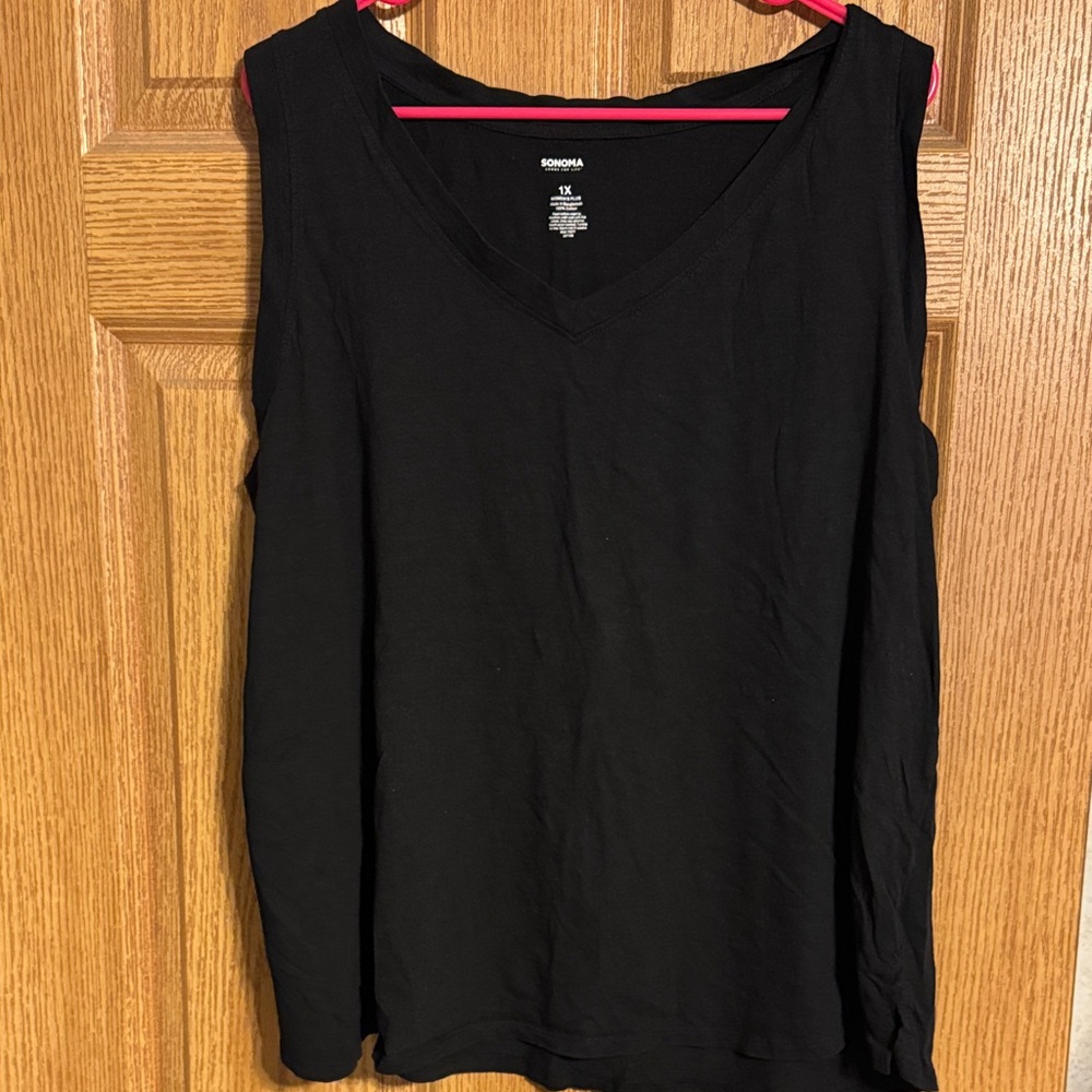 Sonoma Women's Black Sleeveless Tank Top